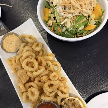 P.V. House - Calamari Chinese Chicken Salad - Sports Bars Near Me - Playa Vista, California P.V. House - Calamari Chinese Chicken Salad - Sports Bars Near Me - Playa Vista, California
