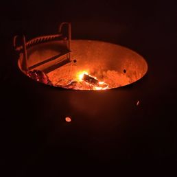 Large fire pit and grill Large fire pit and grill