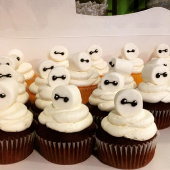 Herb's Bakery - Baymax from Big Hero 6 cupcakes for my son's birthday - Bakeries Near Me - Elgin, Illinois