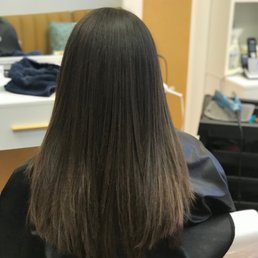 After a keratin treatment with Hayas! My hair used to be super curly and tangled. After a keratin treatment with Hayas! My hair used to be super curly and tangled.