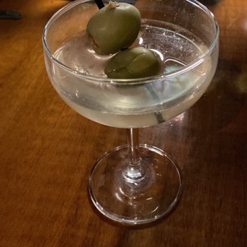 Aqua Restaurant - Extra dirty martini, with grey goose vodka - Seafood Near Me - Beaufort, North Carolina