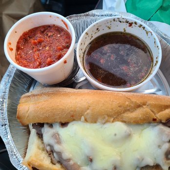 Sal's Pizza - a sub and a bowl of sauce - Pizza Near Me - Kenosha, Wisconsin