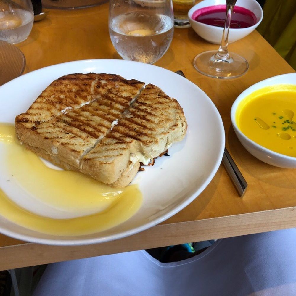 Jaleo - Grilled cheese with butternut squash soup - Spanish Near Me - Washington, DC, District of Columbia Jaleo - Grilled cheese with butternut squash soup - Spanish Near Me - Washington, DC, District of Columbia