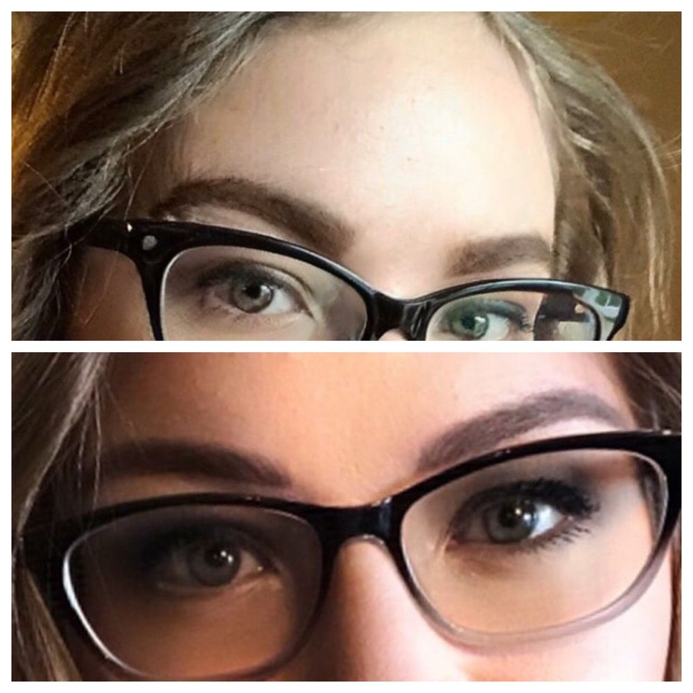 Studio N Beauty - Old, over filled brows on top. Perfect ready to go microbladed brows on the bottom. - Eyebrow Services Near Me - Edmonton, Alberta Studio N Beauty - Old, over filled brows on top. Perfect ready to go microbladed brows on the bottom. - Eyebrow Services Near Me - Edmonton, Alberta