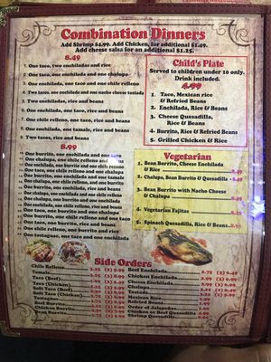 Menu photo 7 Mi Rancho GTO Jacksonville, FL
