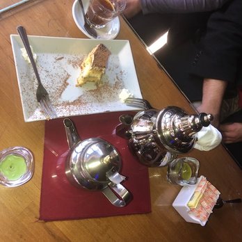 Layaly Cafe - Pot of black tea with mint and a delicious tiramisu - Cafes Near Me - Astoria, New York Layaly Cafe - Pot of black tea with mint and a delicious tiramisu - Cafes Near Me - Astoria, New York