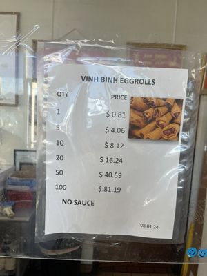 Menu photo 2 Vinh Binh Haltom City, TX