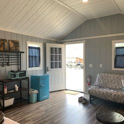 Pipestone Village & Hotsprings - Inside one -- kitchenette