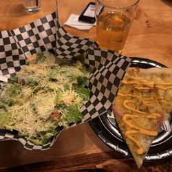 Just The Tap - Vegan Caesar and potato chip and Rosemary pizza