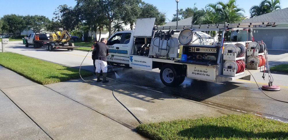 Slide of Action Plus Pressure Cleaning