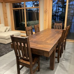Bond's Decor - Canadian maple table fit for this beautiful cottage.