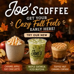Joe’s Coffee Cafe - Fall drinks