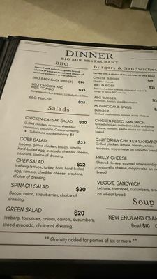 Menu photo 3 Big Sur Restaurant San Simeon, CA Menu photo 3 Big Sur Restaurant San Simeon, CA
