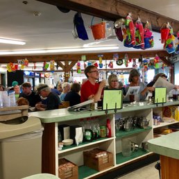 Ate at the counter