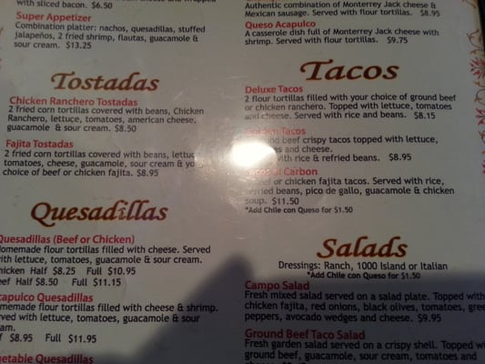 Menu photo 2 La Casona Bay City, TX