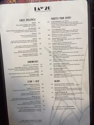 Menu photo 6 La No. 20 Ciudad de México, DIF