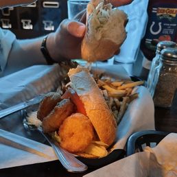 Excellent shrimp Po 'Boy