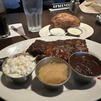 Wildfire - Barbecued Baby Back Ribs with Baked Idaho Potato - Steakhouses Near Me - Oak Brook, Illinois Wildfire - Barbecued Baby Back Ribs with Baked Idaho Potato - Steakhouses Near Me - Oak Brook, Illinois