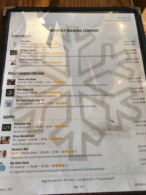 Menu photo 7 Snowbelt Brewing Gaylord, MI