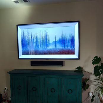 First Choice Custom Installations - Mounted TV and Soundbar - Security Systems Near Me First Choice Custom Installations - Mounted TV and Soundbar - Security Systems Near Me