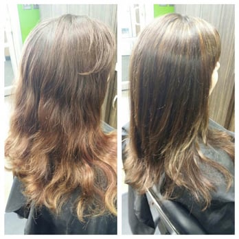 Studio 7 Hair Design - Before and after beautiful natural highlight by Thea. - Hair Salons Near Me - Crofton, Maryland Studio 7 Hair Design - Before and after beautiful natural highlight by Thea. - Hair Salons Near Me - Crofton, Maryland