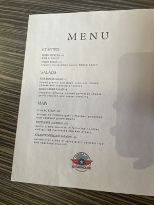 Menu photo 1 Hangar One Steak House Wichita, KS Menu photo 1 Hangar One Steak House Wichita, KS