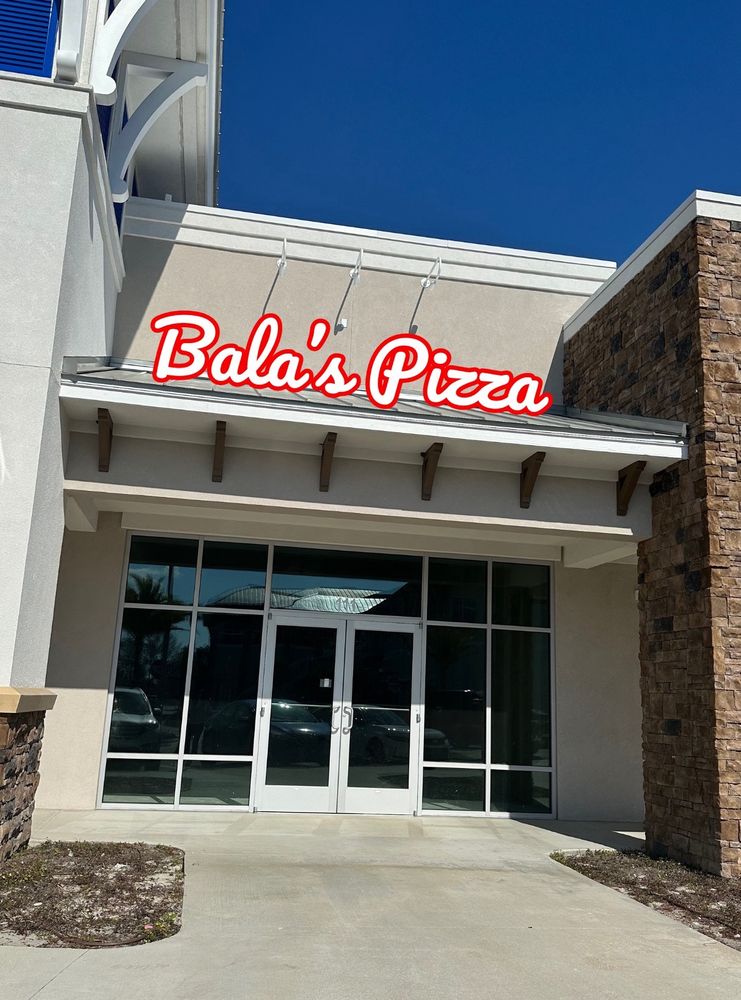 BALA’S PIZZA Updated August 2024 60 Silver Frst Dr, St. Augustine
