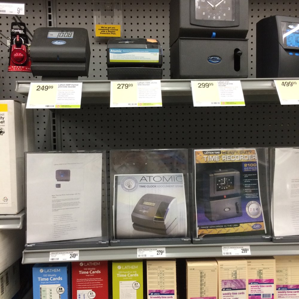 Staples - time recorder - Printing Services Near Me - San Jose, California Staples - time recorder - Printing Services Near Me - San Jose, California