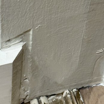 Adamo Painting - sloppy and incomplete painting on master bedroom closet wall - Painters Near Me