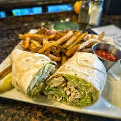 The Cork & Fork - Chicken Cesar wrap