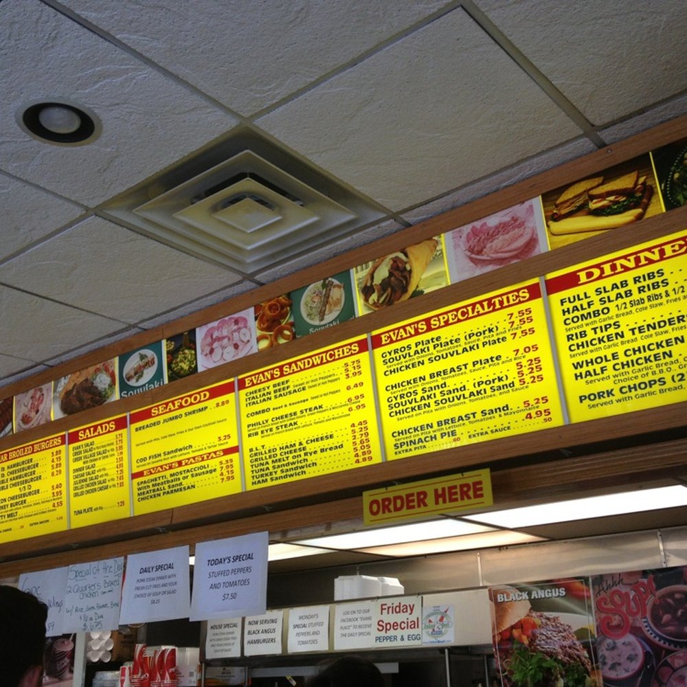 Evan's Place - Big menu - Fast Food Near Me - Des Plaines, Illinois Evan's Place - Big menu - Fast Food Near Me - Des Plaines, Illinois