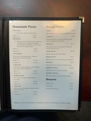 Menu photo 1 Cely’s Pizzaria Sulphur, OK