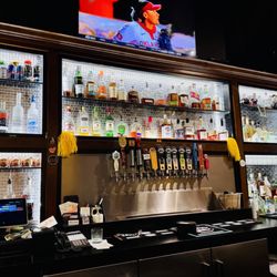 Excellent selection of local Log Boat Brewing. Full bar with handful of house cocktails.