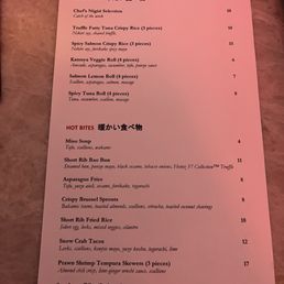 Happy hour menu Happy hour menu