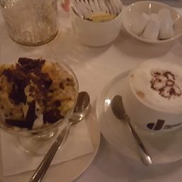Tiramisu and latte