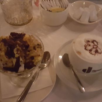 Sicilian Pasta Kitchen - Tiramisu and latte - Italian Near Me - Edmonton, Alberta