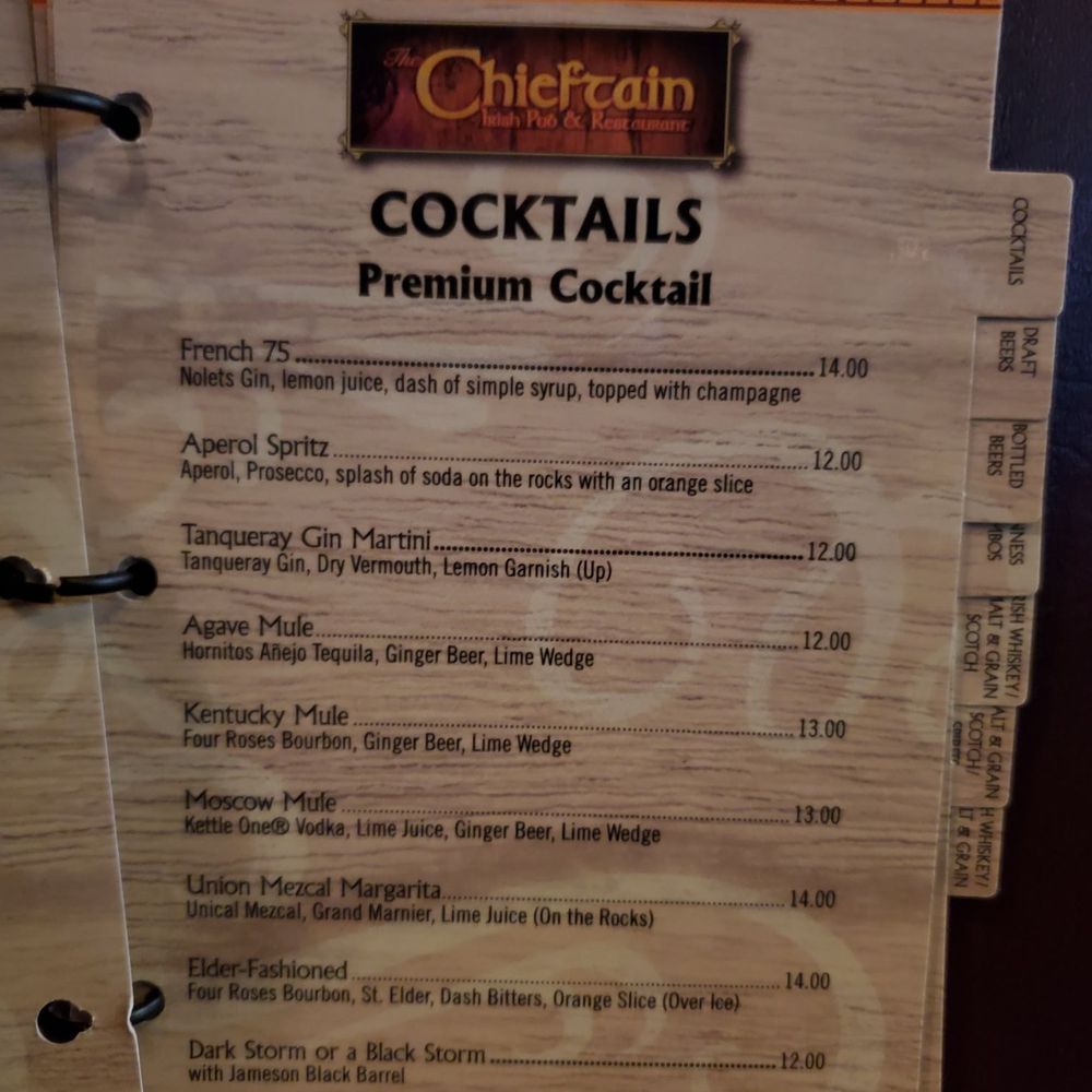 The Chieftain Irish Pub & Restaurant - Menu - Sports Bars Near Me - San Francisco, California The Chieftain Irish Pub & Restaurant - Menu - Sports Bars Near Me - San Francisco, California