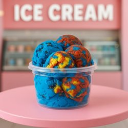 Kosher Ice cream Container Superman
