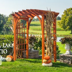 Land and Lake Patio - Wooden Pergola