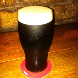 First pint of Guiness. First pint of Guiness.