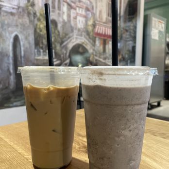 Tea Leaf - Vietnamese brown sugar coffee and Oreo shake - Coffee & Tea Near Me - Downey, California Tea Leaf - Vietnamese brown sugar coffee and Oreo shake - Coffee & Tea Near Me - Downey, California