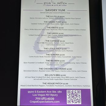 Crêpe Expectations - Menu - Creperies Near Me - Las Vegas, Nevada