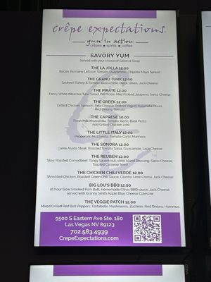 Menu photo 6 Crêpe Expectations Las Vegas, NV