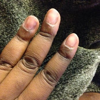Kevin's Nails - This is a pic of my "mani" less than 6 hours after having it done! Smh! - Nail Salons Near Me - Carson, California