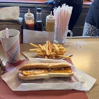 The Dog House - Foot-long with fries. - Hot Dogs Near Me - New Castle, Delaware The Dog House - Foot-long with fries. - Hot Dogs Near Me - New Castle, Delaware