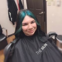 One Hair At A Time - A Green Pop Of Color