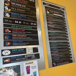Juice Stop - Menu