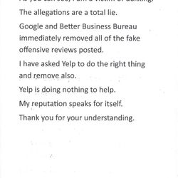 Please encourage Yelp to do the right thing.