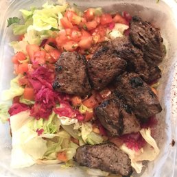 Beef tikka with salad Beef tikka with salad