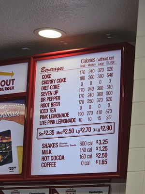 Menu photo 1 In-N-Out Burger Barstow, CA Menu photo 1 In-N-Out Burger Barstow, CA